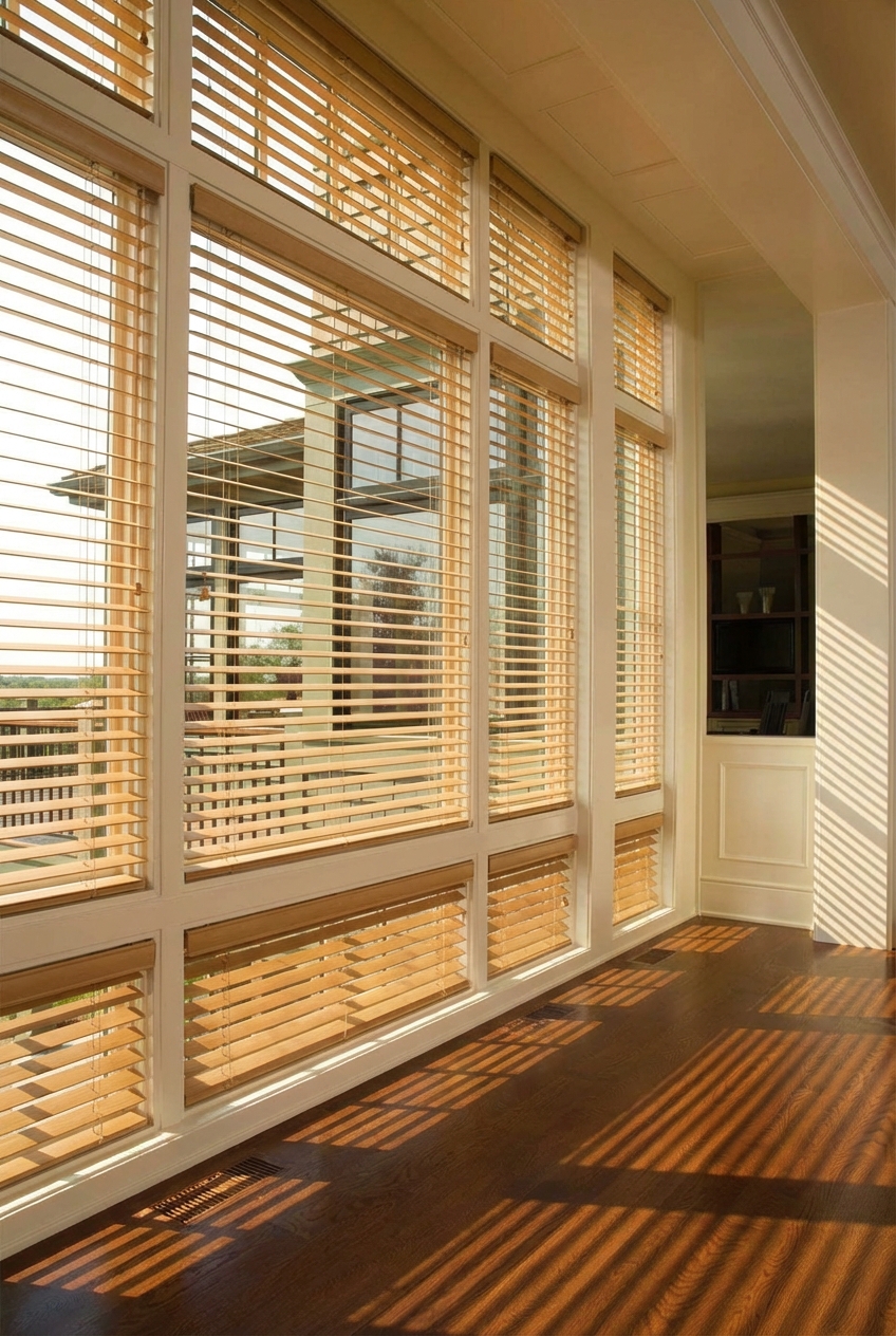 Light Wood Blinds